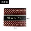 Bolsa Não Tecida Laminada com Zíper em Estoque Roupas Lingerie Bolsa Autoadesiva Viagem Roupas Meias Cosméticos Coleção Bolsa com Zíper