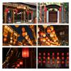 Linterna de piel de oveja Personalizada al por Mayor Exterior Impermeable Linterna China Antigua Roja Boda Inauguración Linterna Restaurante Estilo Japonés