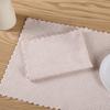 Paño para lavar platos con encaje y bordes de color liso, para limpieza del hogar, utensilios de cocina, toalla de granos de trigo, absorbente de agua y para eliminar aceite.