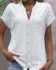 Nova Estação Independente Europeia e Americana da Amazon Comércio Exterior Elegante Tops Femininos Cor Sólida Gola Alta Renda Vazada Botão Camisa