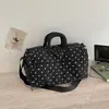 Bolsa de viaje de gran capacidad, elegante bolsa de mano con compartimento separado para zapatos, bolsa para deportes y fitness, bolsa de almacenamiento de ropa para salidas