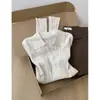 Estilo Old Money Color Avena Cuello Alto Manga Larga Top de Punto para Mujer Principios de Otoño Único Hermoso Adelgazante Top Base