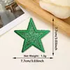Parche Bordado de Estrella de Cinco Puntas con Purpurina de Nuevo Estilo, Accesorios de Ropa y Equipaje de Venta Caliente Transfronteriza, Parche Decorativo Termoadhesivo