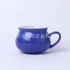 Modelo Nuevo 0447 9.5*8cm 460ml Taza Cerámica Creativa Forma Especial Esmaltada Color con Logo Impreso Taza de Agua Gran Capacidad
