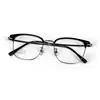 Armazón de cejas ultra ligero de titanio TR para venta al por mayor transfronteriza, mismo estilo para hombres y mujeres, se puede equipar con lentes de prescripción para miopía, armazón de gafas de alta gama para negocios