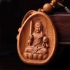 Talla en Madera de Durazno Ocho Guardianes del Zodiaco Chino Collar del Buda Buming para Hombres y Mujeres Año Buming Madera de Durazno Suerte Nuevo Estilo Chino Colgante