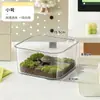 Tanque de Peces de Plástico para Mascotas Moldeado Integrado Tanque de Cría de Peces Dorados y Tortugas Tanque de Peces Rectangular Engrosado para el Hogar Caja Transparente