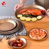 Venta directa de fábrica transfronteriza fiesta de Navidad sartén antiadherente para pizza bandeja para hornear de acero al carbono negro molde para hornear tarta pastel