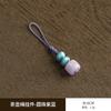 Enfeite Pendente para Tampa de Bule Artesanal Criativo Decoração de Tampa de Bule de Argila Roxa Cordão Pendente Conjunto de Chá Kung Fu Pequeno Cordão Pendente