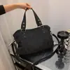 Bolso Tote de Gran Capacidad Transfronterizo 2024 Nuevo Bolso de Mujer Combinable Bolso Bandolera Color Sólido Esmerilado Hombro Axila