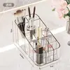 Caja de Almacenamiento de Cosméticos Transfronteriza de Escritorio Transparente de Acrílico con 12 Compartimentos Organizador de Almacenamiento para Lápiz Labial Pinceles de Maquillaje Bolígrafos