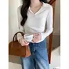Camiseta de algodón puro a rayas estilo americano picante para mujer, primavera 2026, bloques de color, corte ajustado, manga raglán, top de capa base