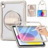 Aplicável ao iPad10 geração 10.9 geração capa protetora acrílica anti-dobra 10.2 suporte com alça capa protetora inclusiva resistente a quedas