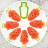 Ferramenta para sorvete de melancia bloco cortador formato picolé formato picolé divisor de fatia de melancia prato plano de frutas artefato