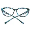 Gafas de Moda Populares con Montura Ojo de Gato Transfronterizas para Posar Sin Maquillaje Montura Estampado de Leopardo Gafas de Moda para Mujer Gafas Decorativas 217 004