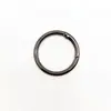 Stock al por mayor de herrajes para equipaje Anillas de resorte de aleación de zinc Accesorios para bolsos tejidos DIY Hebilla abierta Anilla redonda Llavero Hebilla para colgar