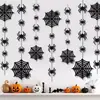 Halloween Aranha Negra Arte em Leite Teia de Aranha Pingente Halloween Decoração de Festa de Halloween