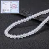 Ágata Branca Natural Grau 7A Contas Soltas Semi-Acabadas Acessórios para Joias DIY Feitos à Mão Contas Redondas de Ágata Branca Leitoso Transparente Venda por Atacado