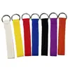 Em Estoque Atacado Colorido Lona DIY Bordado Termocolante Tecido Chaveiro Lanyard em Branco, Acessórios Criativos para Lanyard de Urso