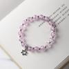 Joyería de cerámica Keke, pulsera de cuentas llenas de cristal, pulsera de color, pequeña, fresca, estudiante, mujer, natural, simple, moda