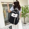 2025 Nueva Mochila Pequeña Fresca de Color en Contraste Casual Ligera para Viaje Mochila Escolar para Estudiantes de Primaria y Secundaria