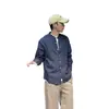 Camisa Masculina Outono Moda Minimalista Cor Sólida Versátil Manga Longa Masculina Corte Relaxado Estilo Old Money Camisa para Sobrepor Gola Alta