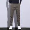 Nuevos Pantalones Casuales de Lyocell para Hombre, Pantalones Elásticos Ajustados de Algodón para Primavera y Otoño, Calidad para Hombre, Duraderos, Cómodos y Versátiles