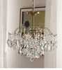 Lámpara de araña de cristal de lujo ligero transfronterizo romántica para dormitorio principal, lámpara de iluminación de boda retro francesa americana para comedor, sala de estar, vestidor