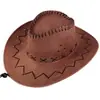 Sombrero de Vaquero Occidental para Hombres y Mujeres, Sombrero de Sol para Viajes al Aire Libre en Verano y Montañismo, Sombrero Jazz para Protección Solar en Zonas Escénicas y Pesca