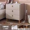 Mesita de noche Hogar Moderna Lujo Ligero Dormitorio Estante Pequeño de Almacenamiento Almacenamiento Multifuncional Tablero de Roca Mesita de Noche