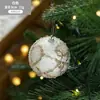 Nueva bola de Navidad bola de espuma, adorno de bola de rejilla dorada, decoración de escena, bola decorativa de 8 CM, bola de Navidad en paquete individual