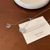 Collar Colgante de Cuentas de Cristal Estilo Coreano para Blogueras Ins, Cadena Fresca Larga con Borla para Clavícula para Mujer