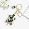 Nuevo Llavero de Tortuga Colorido Incrustado con Diamantes de Amazon, Lindo y Moderno Colgante de Tortuga para Bolso, Pequeño Regalo Creativo