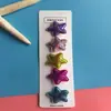 Presilhas de Cabelo Infantis Estrela Pequena Doces e Fofas Estilo Francês Presilhas de Cabelo para Crianças Franja e Cabelo Solto Presilhas Bico Acessórios de Cabelo Pequena Princesa