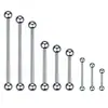 Venta caliente transfronteriza piercing corporal clavo de bola en la lengua punta de aguja vértebra acero inoxidable piercing de hueso de oído joyería AliExpress Amazon