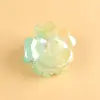 Pinza de Tiburón Pequeña de Flor Colorida Brillante de Gama Alta, Pinza para el Flequillo de Moda y Exquisita, Accesorio para el Cabello de Media Recogida