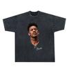 Camiseta de manga corta holgada, estilo retro americano, lavada, estilo urbano, para hombre, de Amazon, venta al por mayor transfronteriza.
