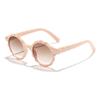 Las Nuevas Gafas de Sol Redondas con Estampado Irregular de Colores Caramelo Versátiles de Rain para Niños Son Imprescindibles para el Exterior
