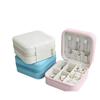 Caja de Joyería Polvo Blanco Cielo y Tierra Tapa Set de Collar Anillo Pendientes Caja de Empaque Caja de Joyería Personalización