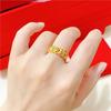 Pulsera vietnamita con monedas de arena para mujer, pulsera con monedas de cobre y oro de estaño, pulsera abierta de oro de imitación, estilo moderno para salas de transmisión en vivo de Douyin