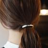 Japón y Corea del Sur Personalizado Transfronterizo Dibujo de Hilo Aleación Color que se Conserva Galvanizado Goma Tendón Cabeza Cuerda Simple Texturizado Temperamento Horrible Anillo para el Cabello Cuerda para el Cabello