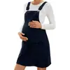 Falda Falda Tirantes Transfronteriza Europea y Americana para Maternidad 2025 Otoño e Invierno Nueva Tirantes Color Sólido Holgada Vestido de Maternidad Amazon