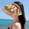 Sombrero de Sol para Niños Verano 2025 Nuevo Anti-UV Parte Superior Vacía Sombrero de Sol para Exteriores Plegable Ala Grande Sombrero de Sol