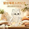 Imanes de Refrigerador Magnéticos para Pelo de Gato y Perro y Barba, Lindos Adornos Transparentes de Dibujos Animados Creativos