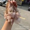 Pendente Popular Xiaohongshu de Seda Dourada, Flor de Pessegueiro de Jade, Fecho de Nuvem, Amuleto da Paz Flor de Pessegueiro Rosa, Pingente de Jade