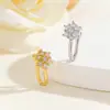 Comercio exterior transfronterizo de Amazon joyería Europea y Americana clip para la nariz en forma de U sin perforación zirconita microincrustada conejo de amor mariposa clavo para la nariz