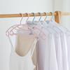 Cabide de Proteção de Gola Multicor, Cabide de Plástico Multifuncional Espessado para Roupas Domésticas, Suporte para Roupas, Varal de Roupas, Cabide de Roupas, Varal de Roupas