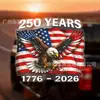 Pegatinas Populares Transfronterizas para Coche, Pegatinas Conmemorativas del 250 Aniversario Americano, Calcomanías para Ventana de Coche de Amazon, Pegatinas de Bandera de Águila