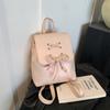 Mochila con Lazo Estilo Ballet para Mujer 2023 Nueva Mochila de Moda de Corea del Sur Linda Bolsa de Hombro Portátil Mochila Escolar