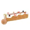 Estuche de Peluche con Forma de Rollo Suizo para Niña, Bonito y Lindo, Bolsa Redonda Divertida para Guardar Papelería con Forma de Pastel de Frutas